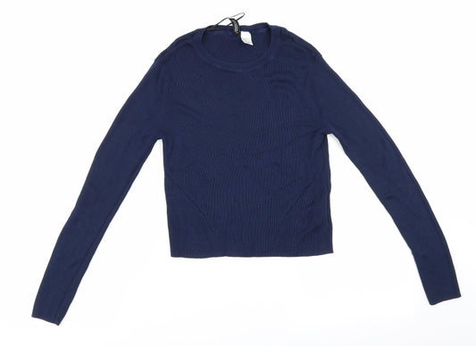 Divided Womens Blue   Pullover Jumper Size 10