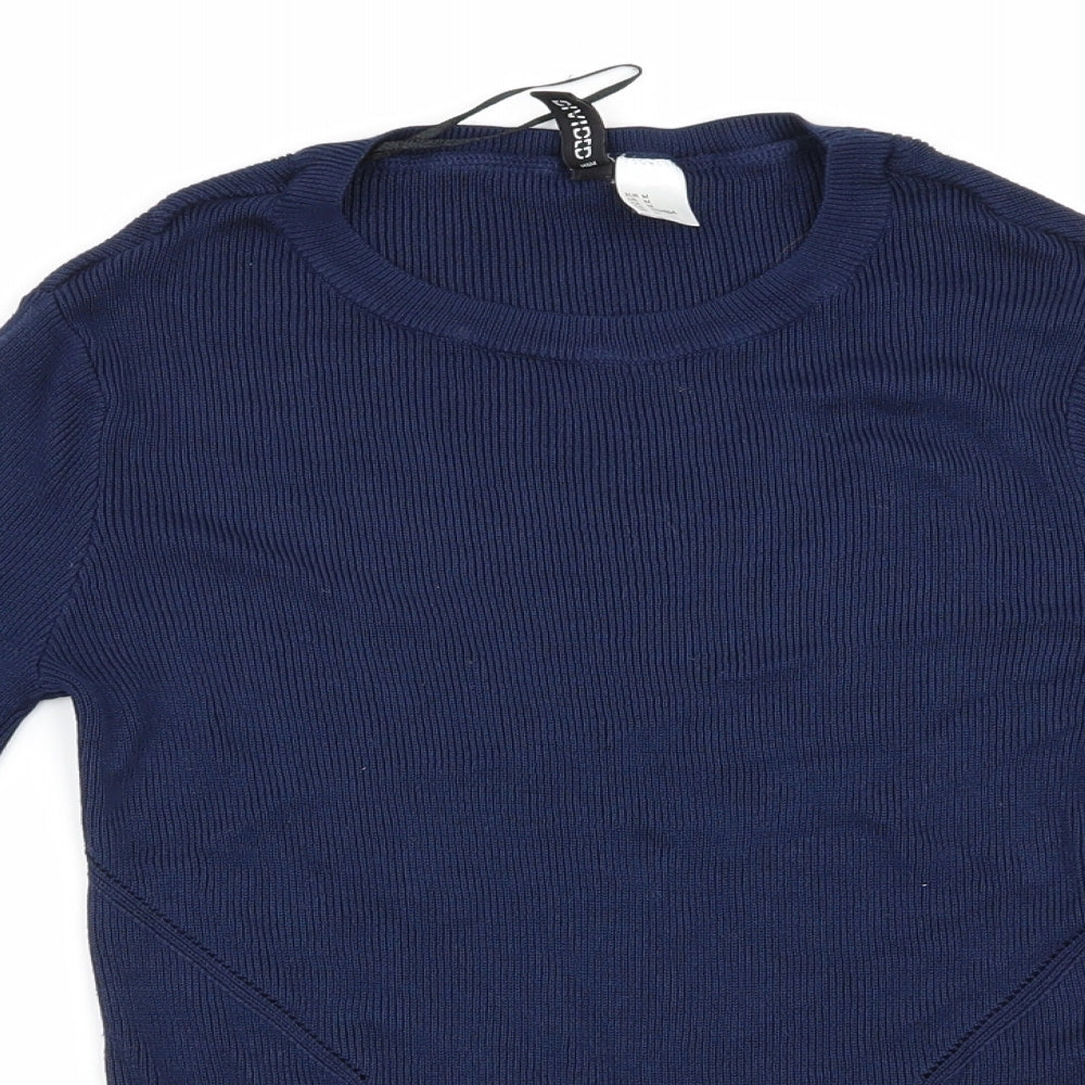 Divided Womens Blue   Pullover Jumper Size 10