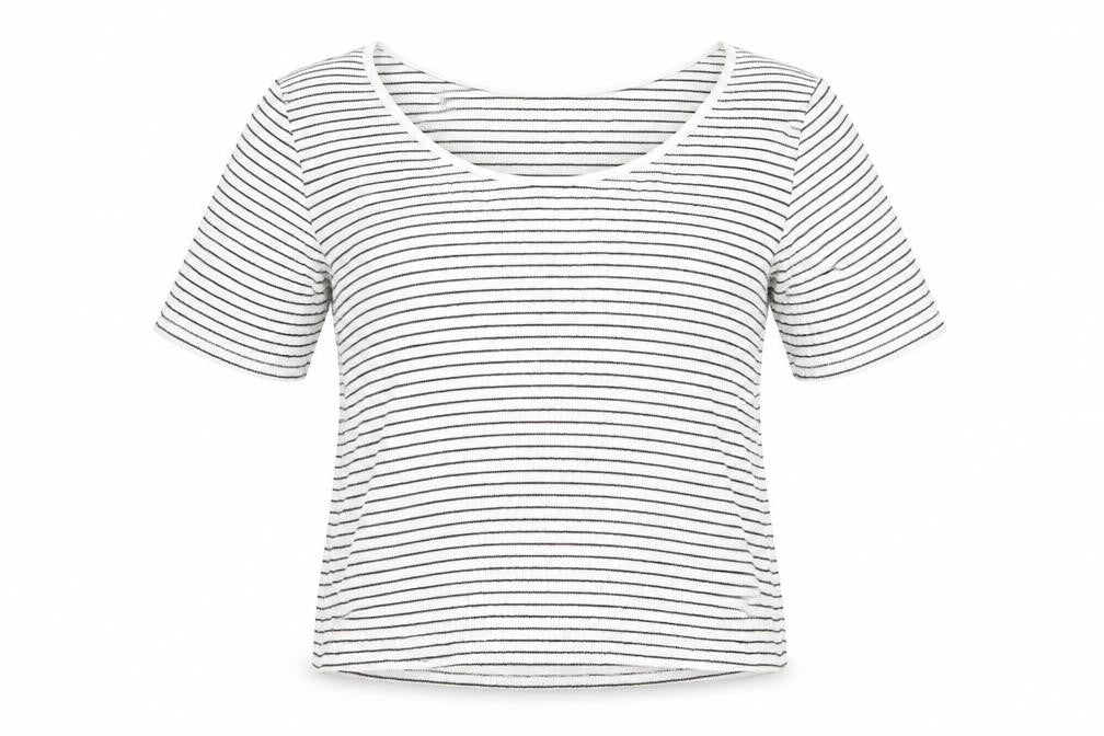 Divided Womens Black Striped  Tunic T-Shirt Size M