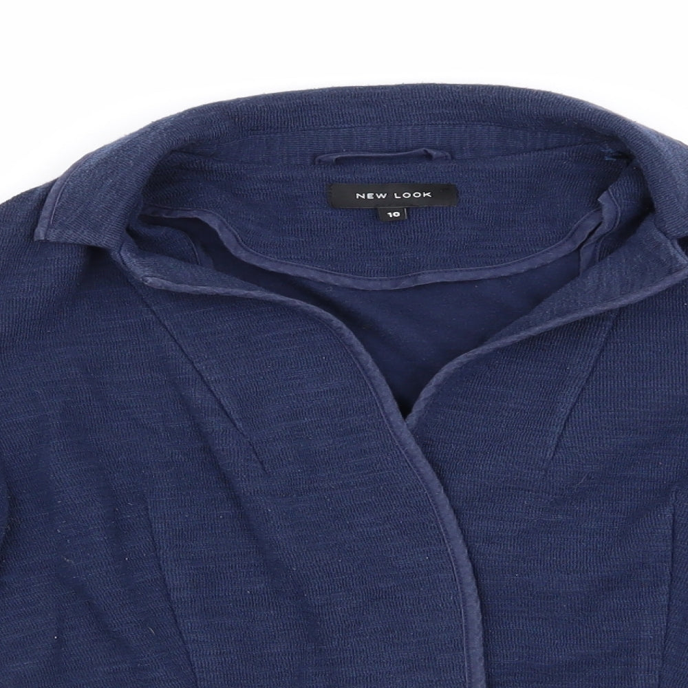 New Look Womens Blue   Jacket Coat Size 10  - Soft Feel
