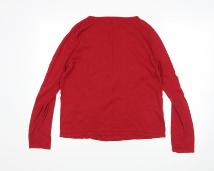 Next Womens Red   Pullover Jumper Size 8