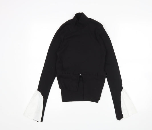 Portobello Punk Womens Black   Pullover Jumper Size 6