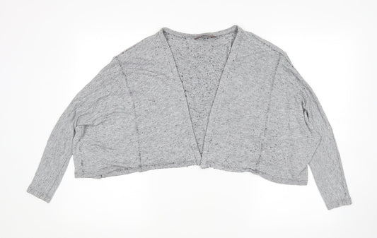 M&S Womens Grey   Cardigan Jumper Size 18
