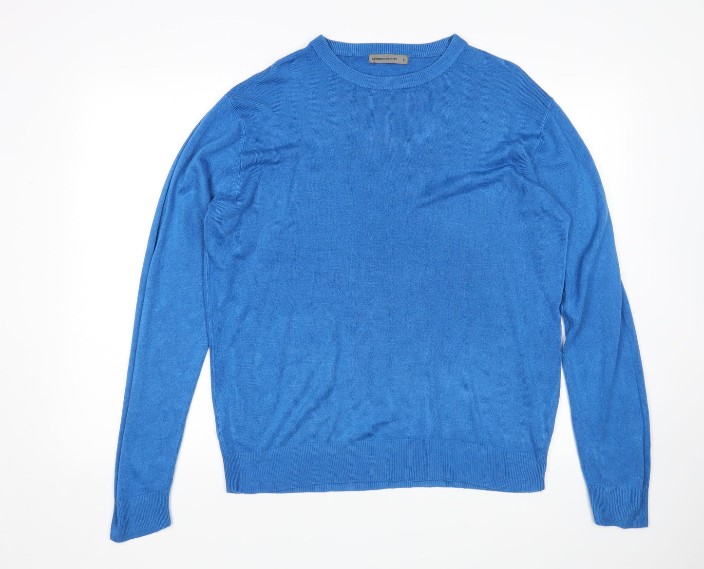 Cedar Wood State Womens Blue   Pullover Jumper Size L