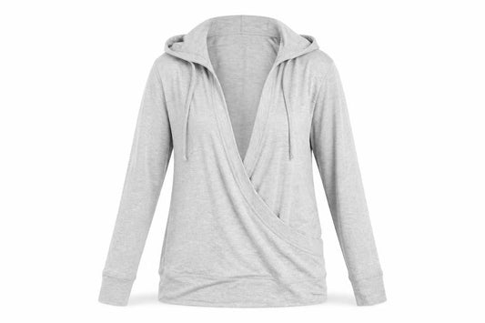 MPH Womens Grey   Pullover Hoodie Size S