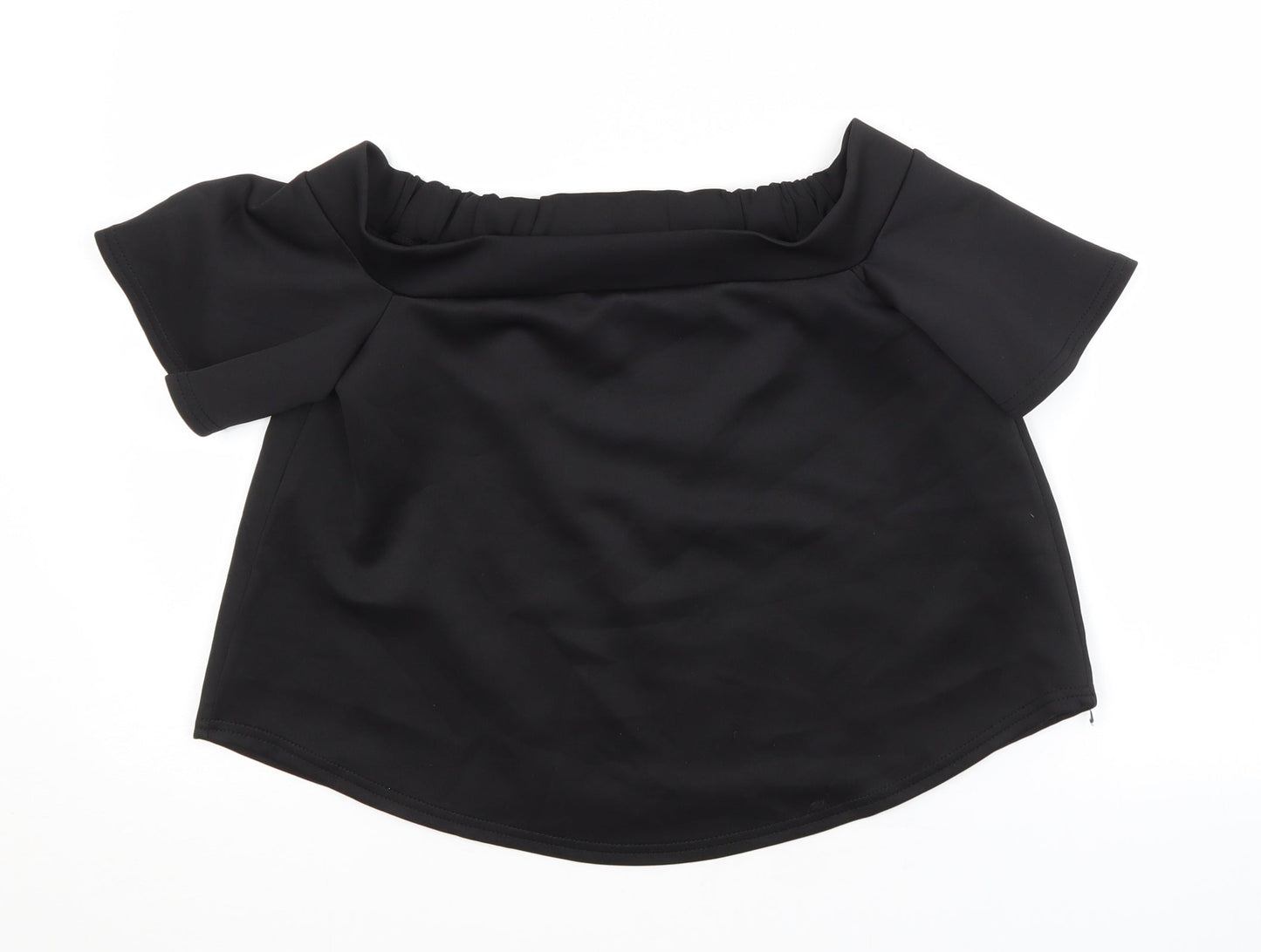 Boohoo Womens Black   Basic Blouse Size 6