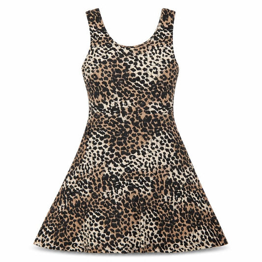 Atmosphere Womens Brown Animal Print  A-Line  Size 10