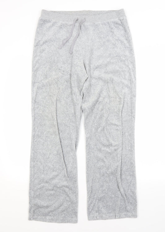 M&S Womens Grey   Sweatpants Trousers Size 12 L28 in