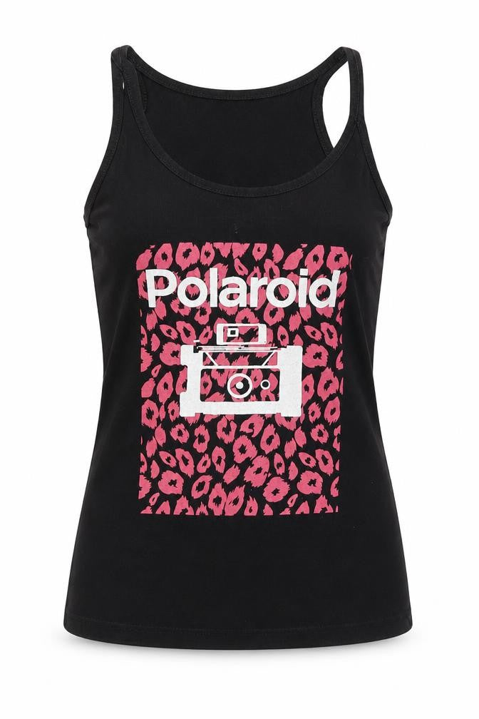 Polaroid Womens Black   Basic Tank Size S