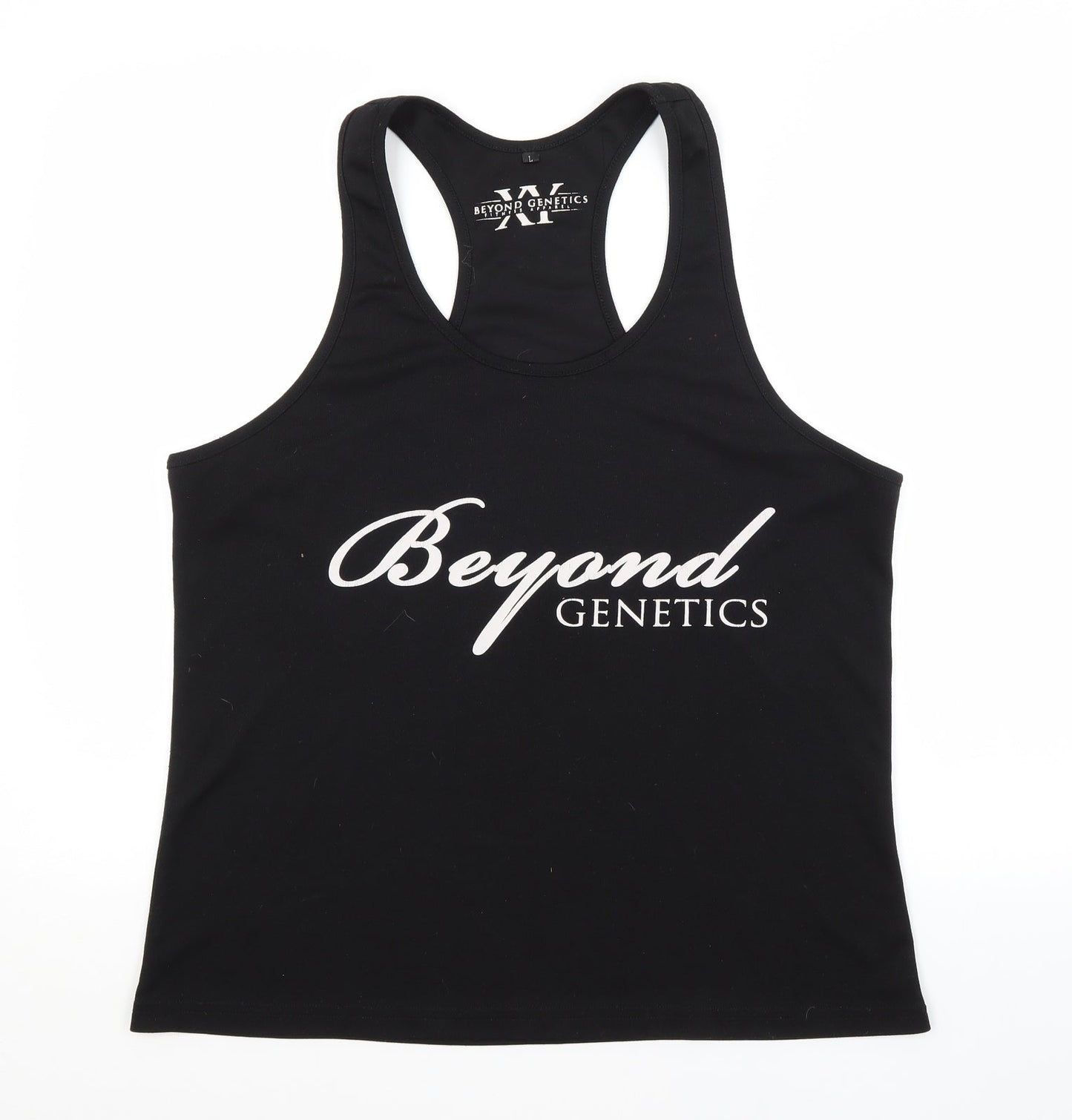 Preloved BEYOND GENETICS Womens Black   Basic Tank Size L - Front