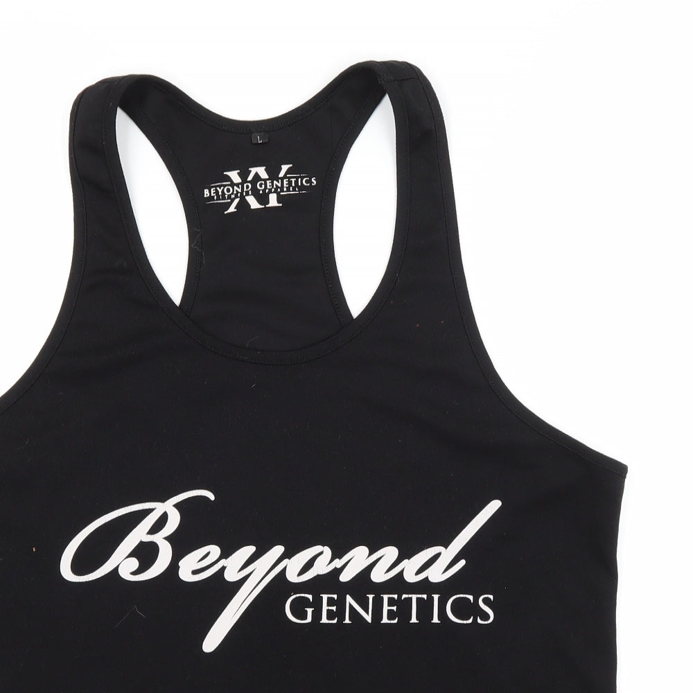 Preloved BEYOND GENETICS Womens Black   Basic Tank Size L - Detail