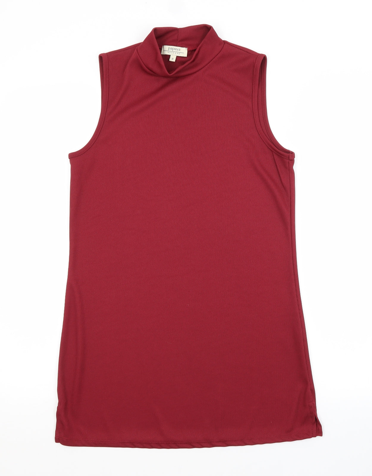 Papaya Womens Red   Basic Blouse Size 8