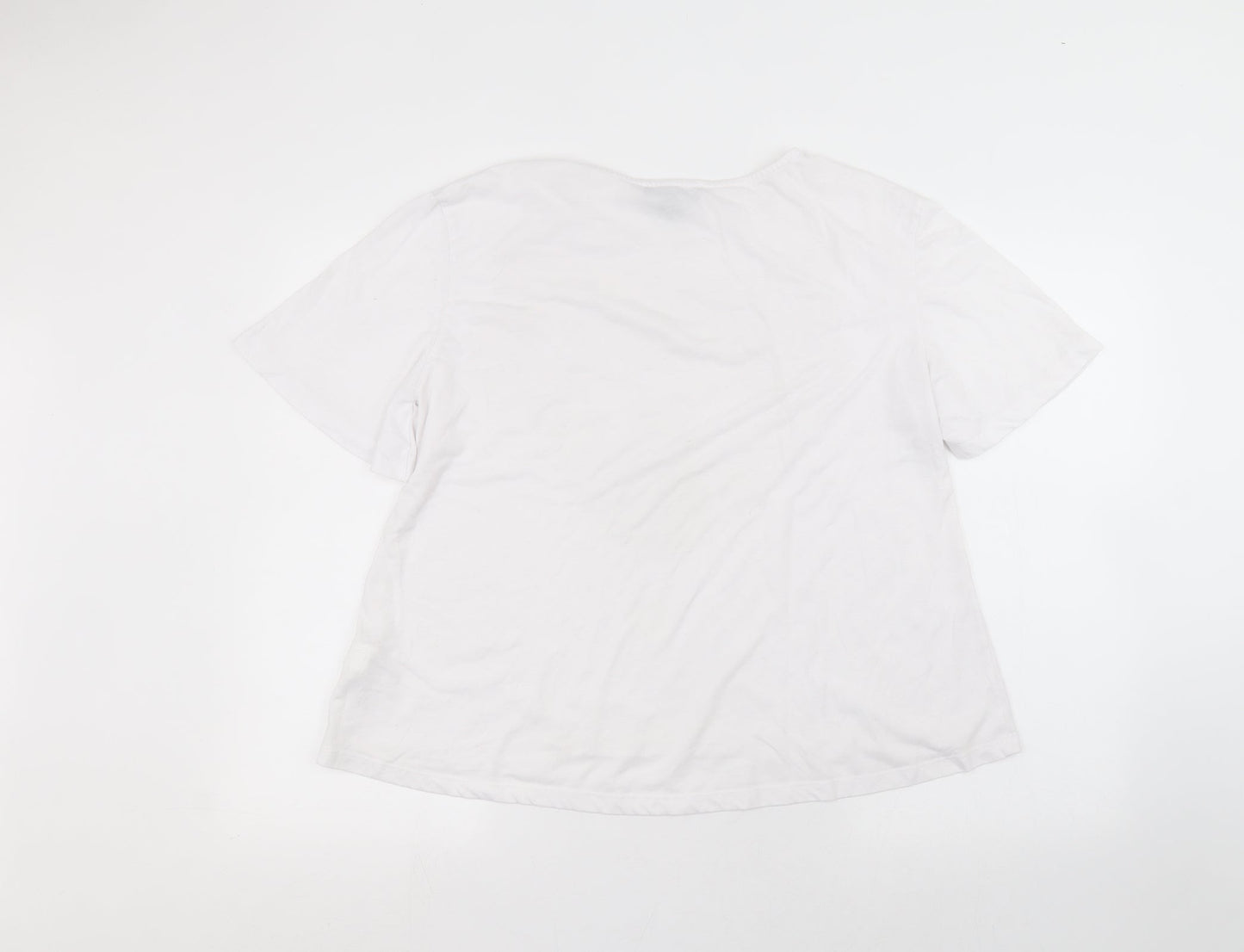 Primark Womens White   Basic T-Shirt Size L