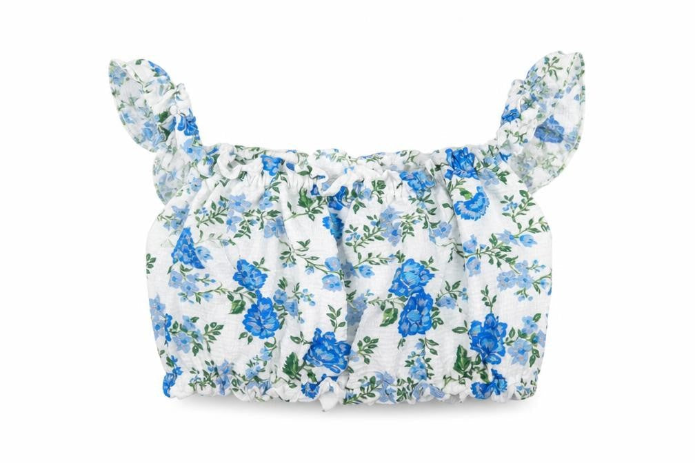 Topshop Womens White Floral  Basic Blouse Size 12