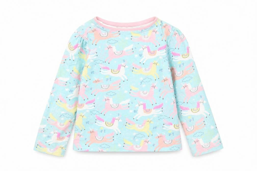 George Girls Blue   Basic T-Shirt Size 8-9 Years