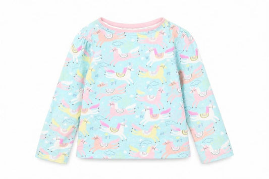 George Girls Blue   Basic T-Shirt Size 8-9 Years