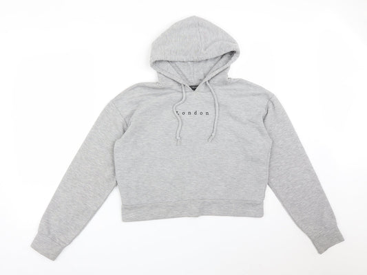 Primark Womens Grey   Pullover Hoodie Size S  - LONDON