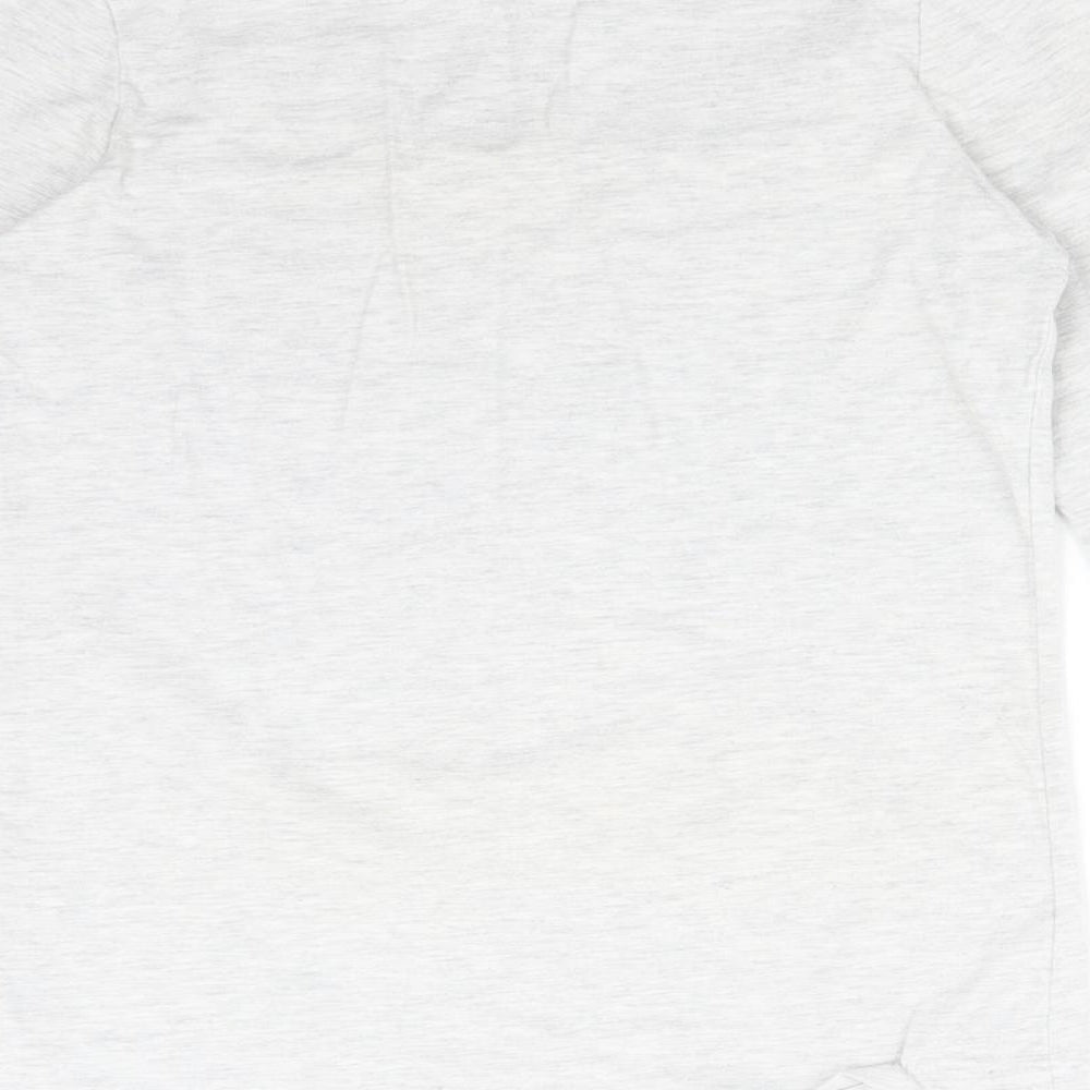 Primark Girls Grey Solid   Pyjama Top Size 11-12 Years  - WAKE ME UP AT THE WEEKEND