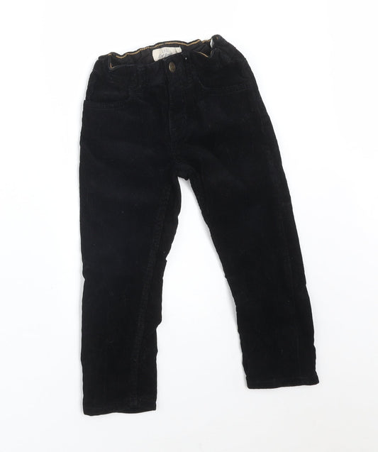 H&M Girls Black   Straight Jeans Size 3 Years
