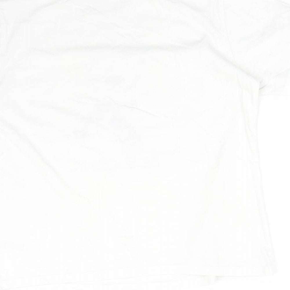DUNNES Womens White   Basic T-Shirt Size S  - BE ICONIC WOMAN