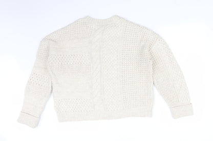 Next Womens Beige   Pullover Jumper Size M