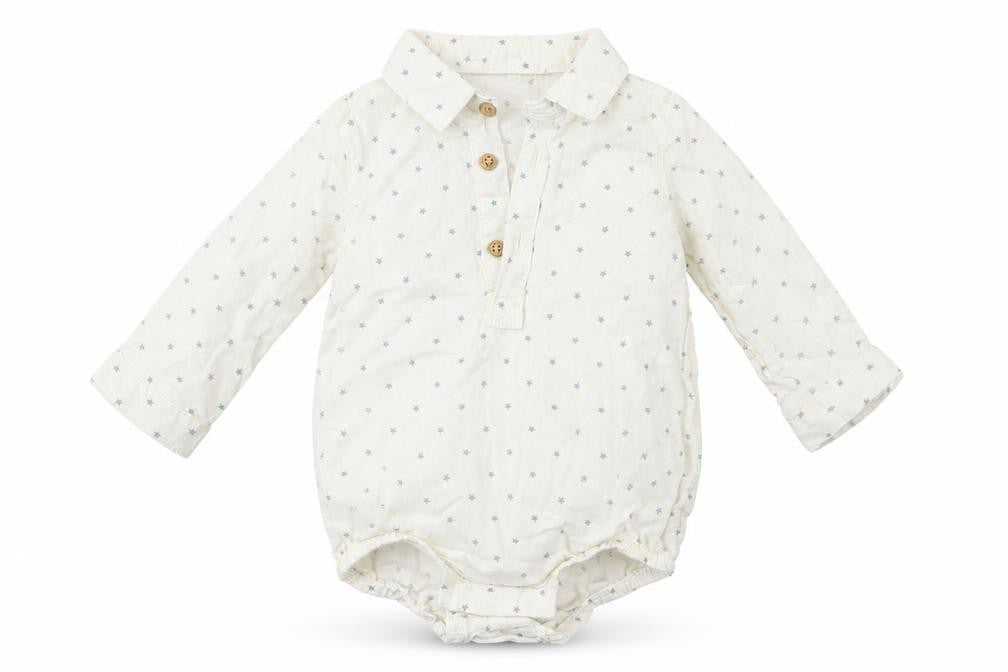 TU Baby White Geometric  Leotard One-Piece Size 9-12 Months