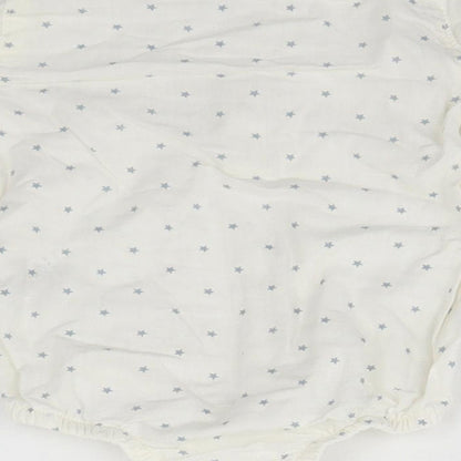 Tu Baby White Geometric  Leotard One-Piece Size 9-12 Months