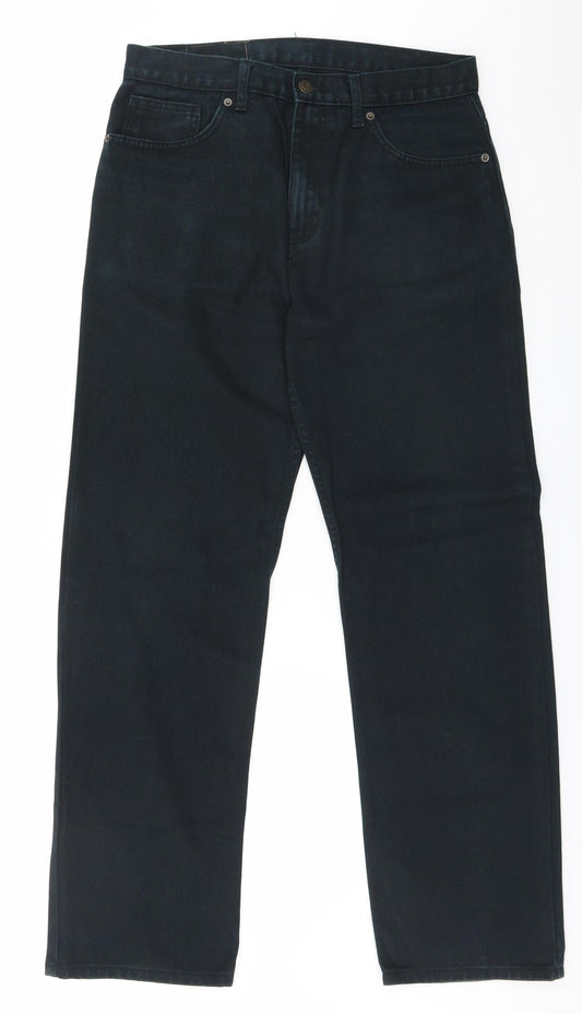 Marks and Spencer Womens Black   Straight Jeans Size 32 in L30 in