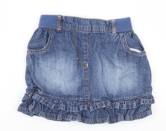 George Girls Blue   A-Line Skirt Size 3-4 Years