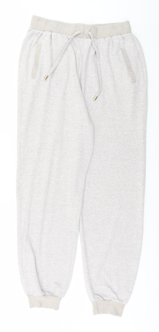 M&Co Womens Grey   Sweatpants Trousers Size 12 L28 in