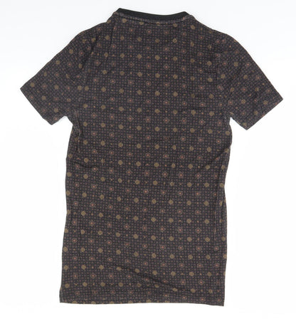 River Island Womens Brown Paisley  Basic T-Shirt Size XS