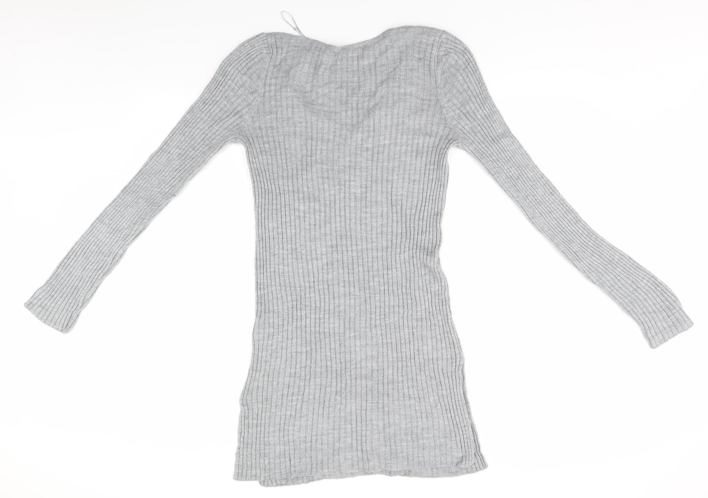 Blooming Marvellous Womens Grey Striped  Pullover Jumper Size 12