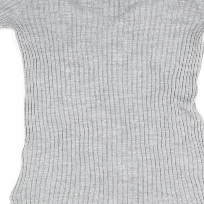 Preloved Blooming Marvellous Womens Grey Striped  Pullover Jumper Size 12 - Label