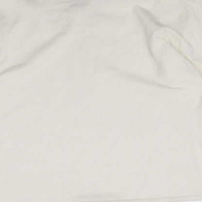 Nightingales Womens White  Knit Basic Blouse Size 14