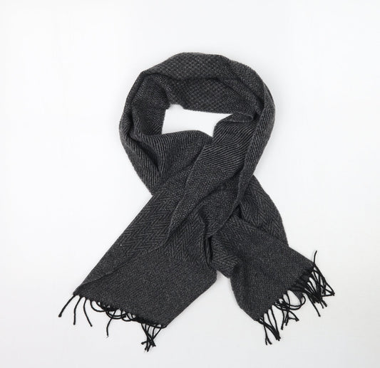 Preworn Unisex Grey  Knit Scarf  One Size