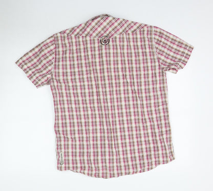 Preloved Duck and Cover Mens Multicoloured Plaid   Button-Up Size L - Back