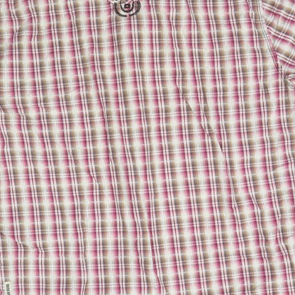 Preloved Duck and Cover Mens Multicoloured Plaid   Button-Up Size L - Label