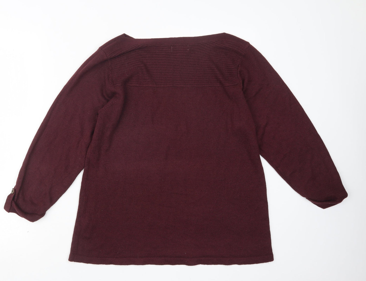 ARISTA Womens Purple  Knit Pullover Jumper Size 14