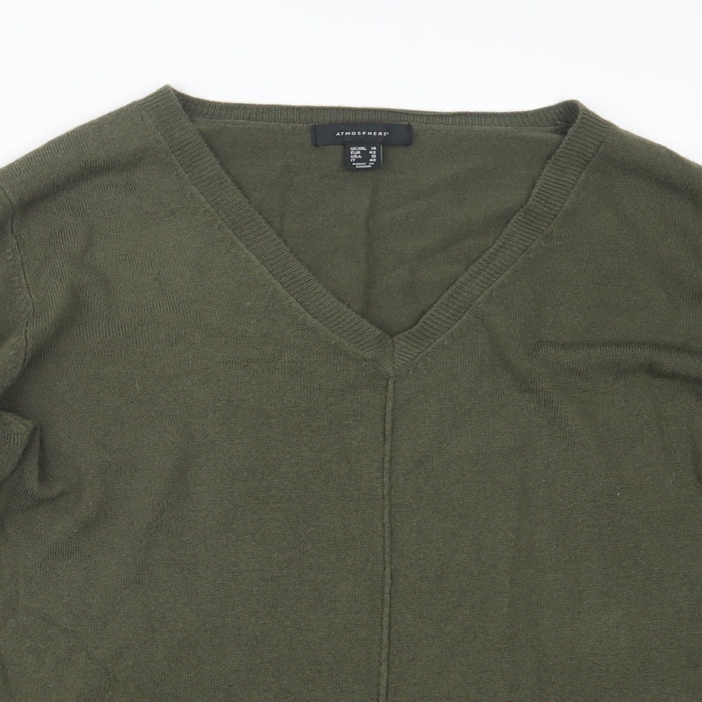 Atmosphere Womens Green  Knit Pullover Jumper Size 14
