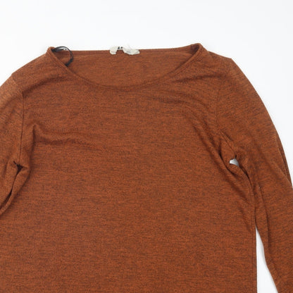 Preloved Peacocks Womens Orange   Pullover Jumper Size 12 - Detail