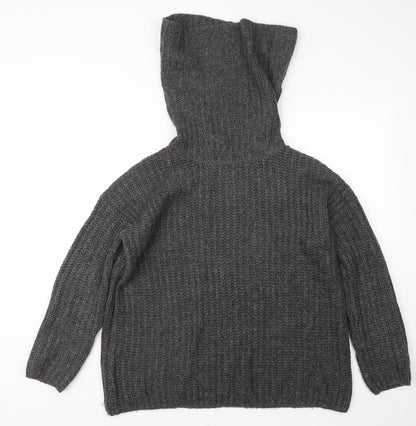 Preloved Onfire Womens Grey  Knit Pullover Jumper Size 12 - Front