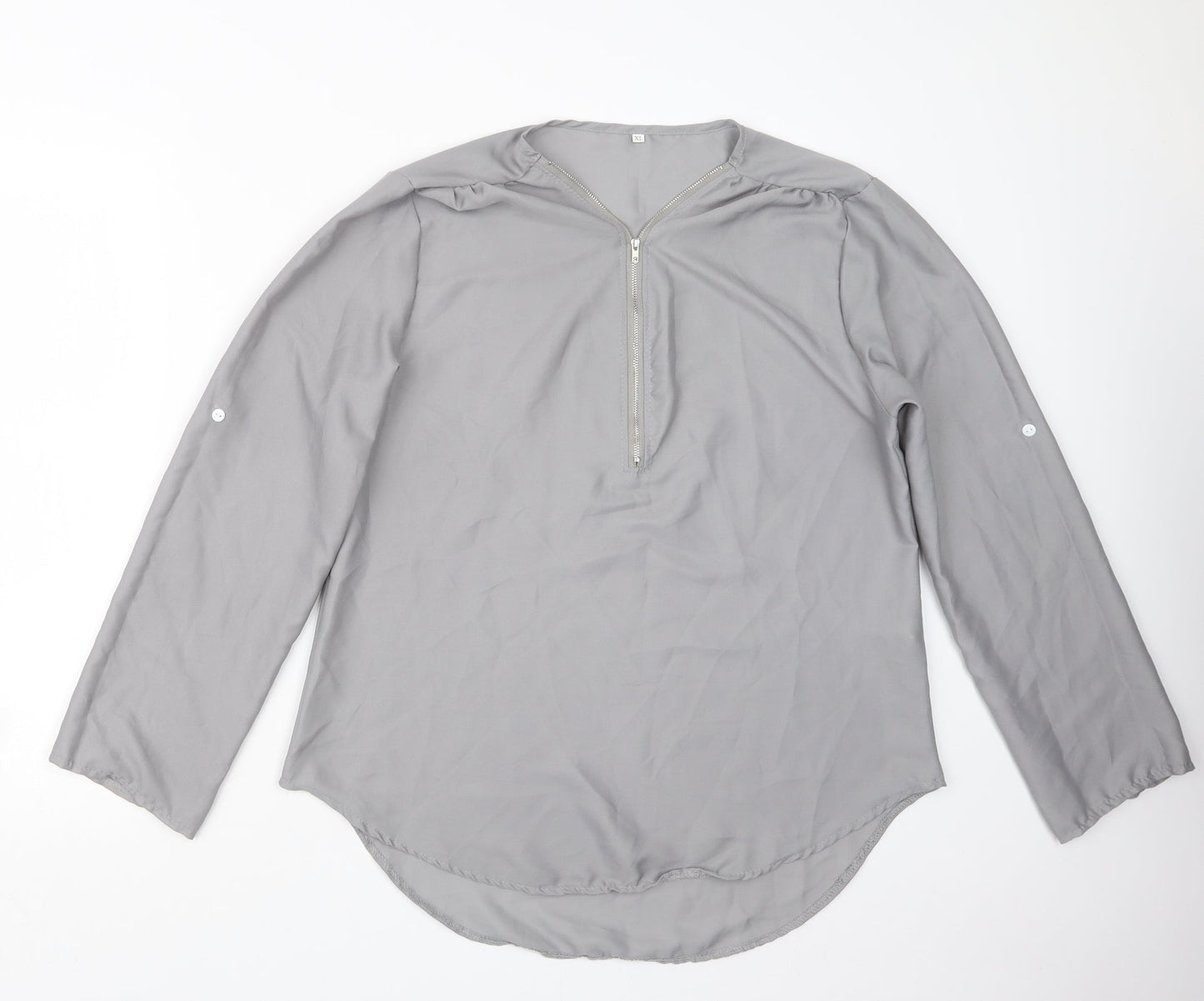 Preworn Womens Grey   Basic Blouse Size XL