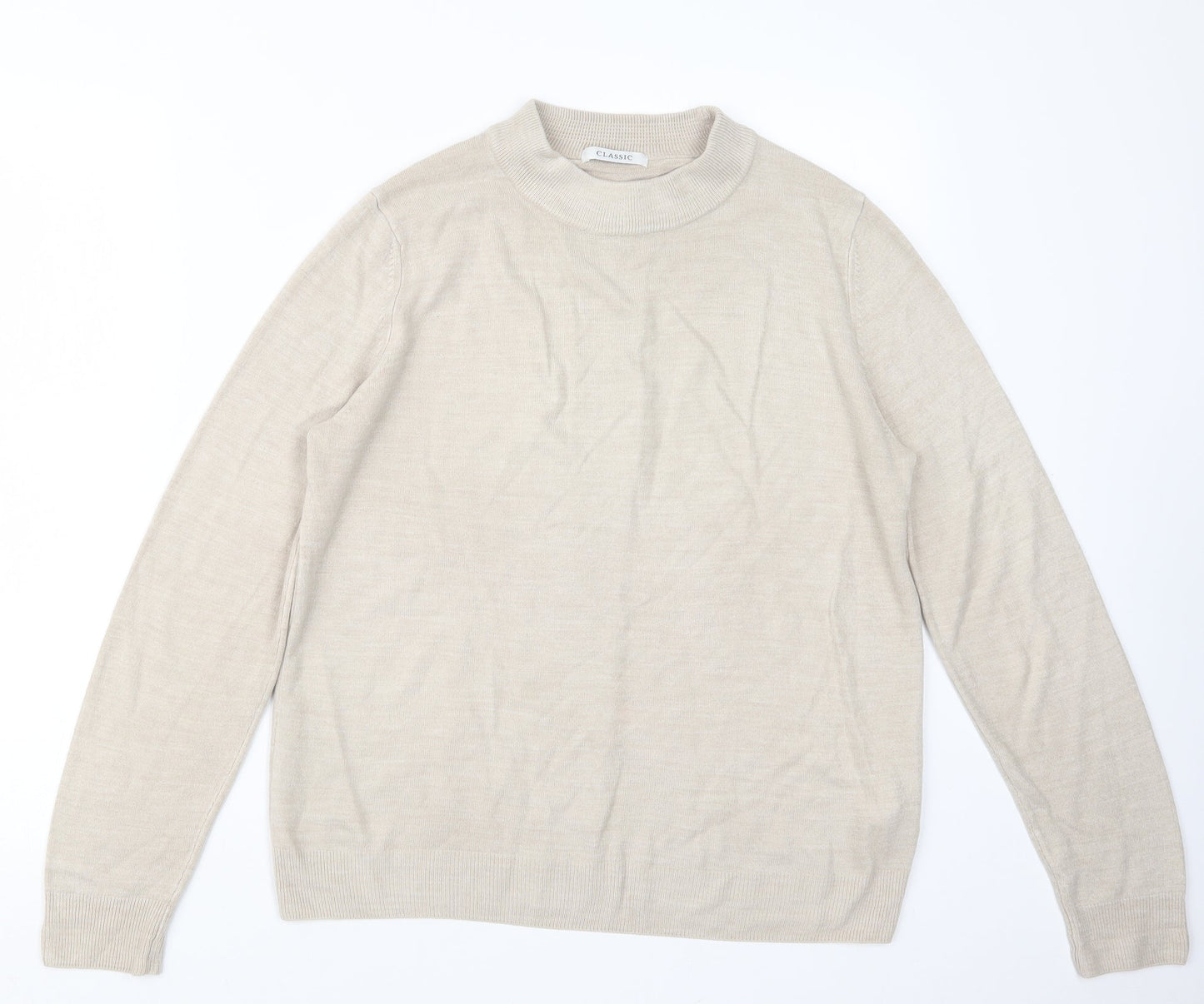 Marks and Spencer Womens Beige  Knit Pullover Jumper Size 12