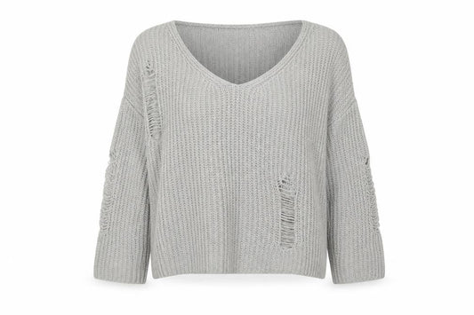 SHEIN Womens Grey  Knit Pullover Jumper Size M