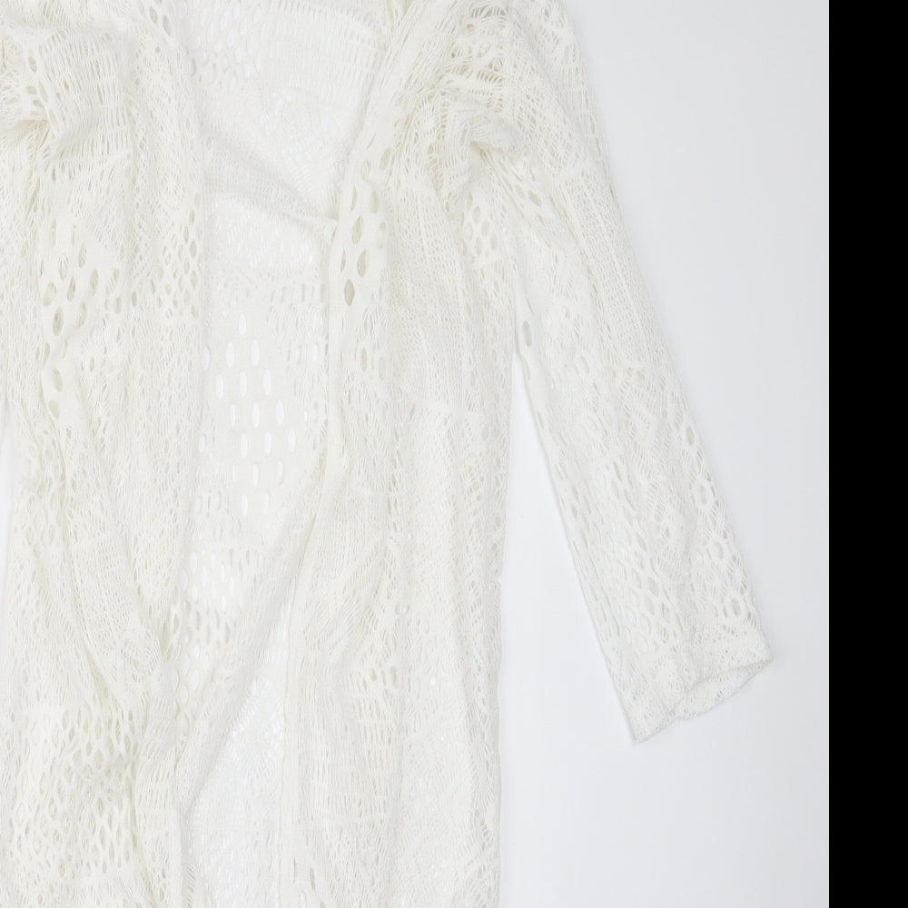 Peacocks Womens White   Cardigan Jumper Size M