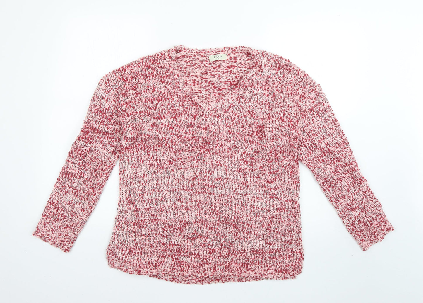 Papaya Womens Red   Pullover Jumper Size M