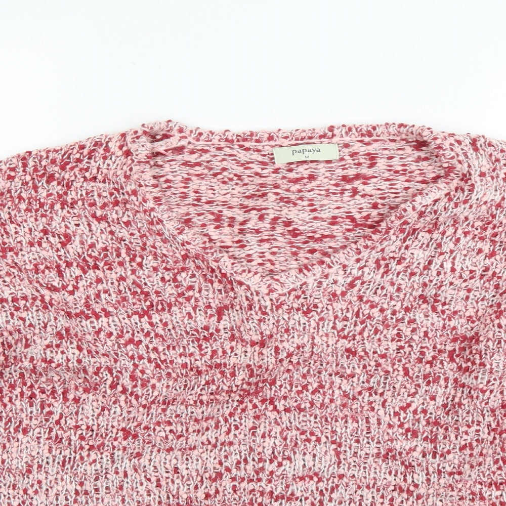 Papaya Womens Red   Pullover Jumper Size M