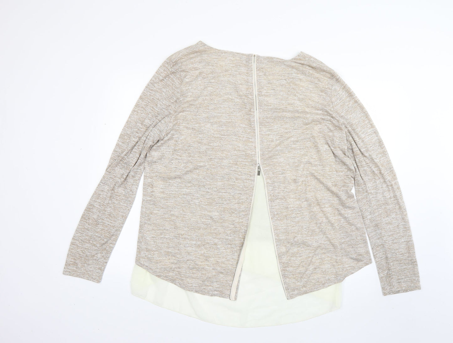 Voulez-Vous Womens Beige   Pullover Jumper Size XL