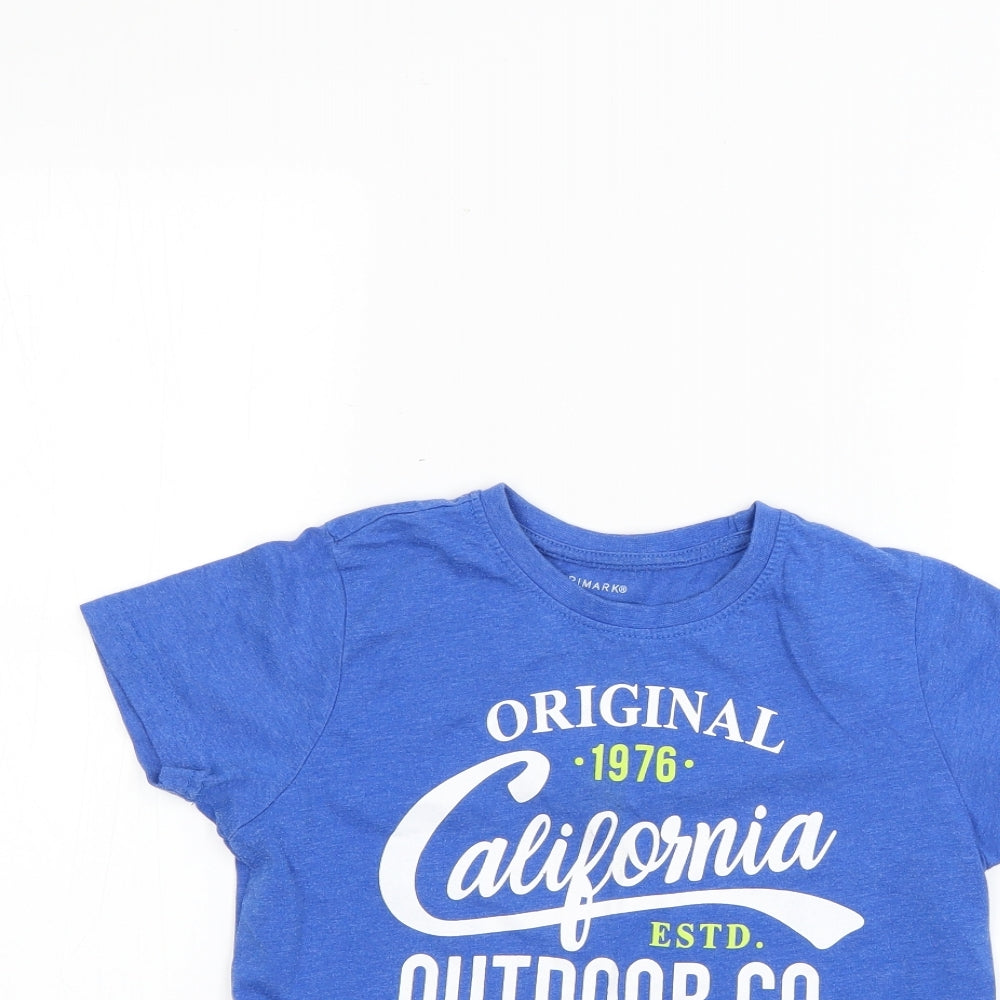 Primark Boys Blue   Basic T-Shirt Size 8-9 Years