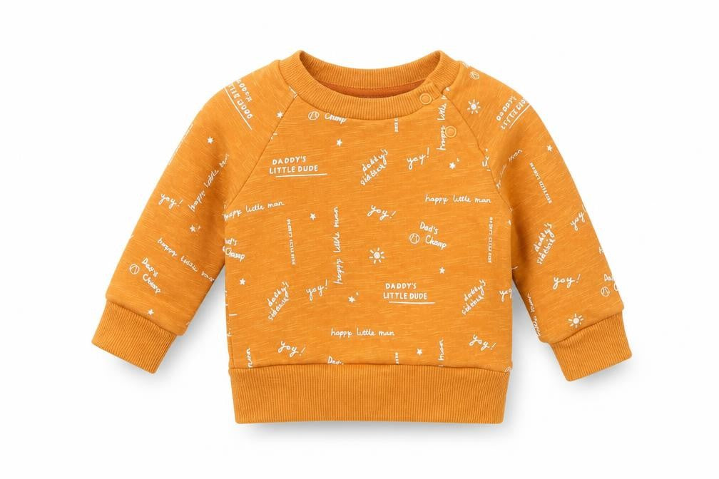 Primark Baby Yellow Geometric  Pullover Jumper Size 0-3 Months